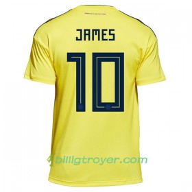 Billige Fotballdrakter Colombia James 10 VM 2018 Hjemmedraktsett
